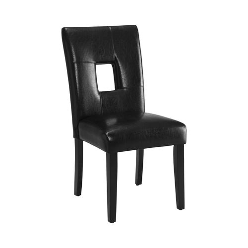 COASTER DINING-ROOM ANISA OPEN BACK UPHOLSTERED DINING CHAIRS BLACK