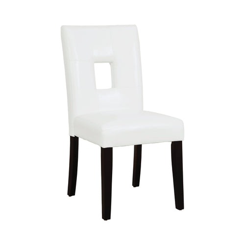 COASTER DINING-ROOM ANISA OPEN BACK UPHOLSTERED DINING CHAIRS WHITE