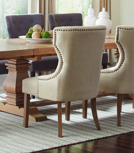 COASTER DINING-ROOM FLORENCE TUFTED UPHOLSTERED DINING CHAIR BEIGE