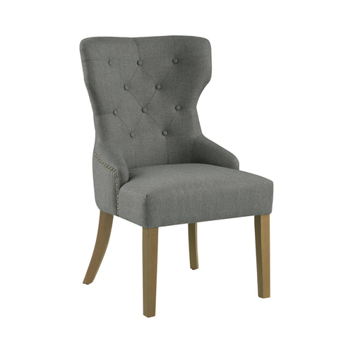 COASTER DINING-ROOM FLORENCE TUFTED UPHOLSTERED DINING CHAIR GREY