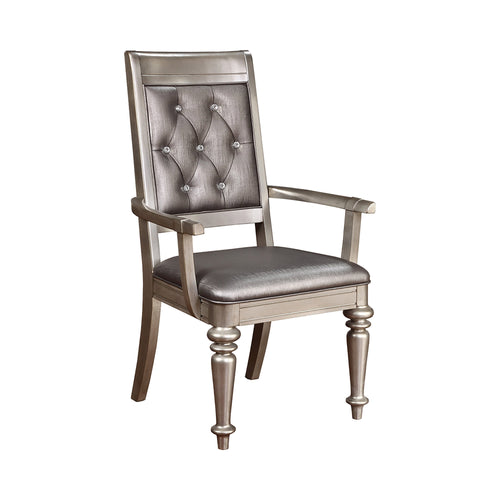 COASTER DINING-ROOM DANETTE OPEN BACK ARM CHAIRS METALLIC