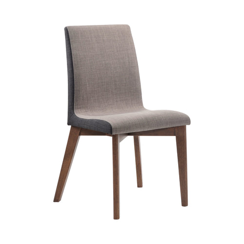 COASTER DINING-ROOM REDBRIDGE UPHOLSTERED SIDE CHAIRS GREY AND NATURAL WALNUT