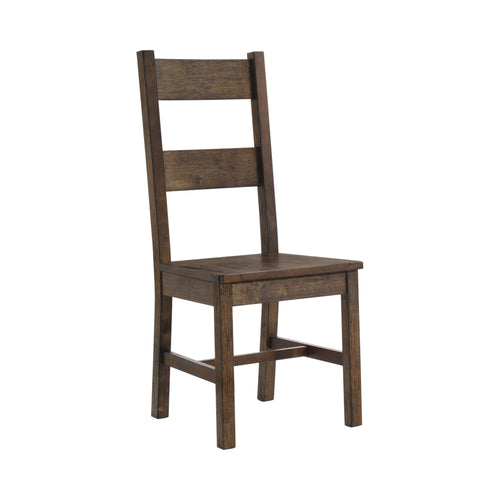 COASTER DINING-ROOM COLEMAN DINING SIDE CHAIRS RUSTIC GOLDEN BROWN