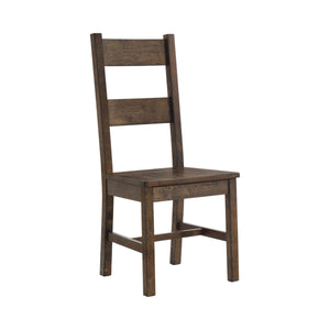 COASTER DINING-ROOM COLEMAN DINING SIDE CHAIRS RUSTIC GOLDEN BROWN