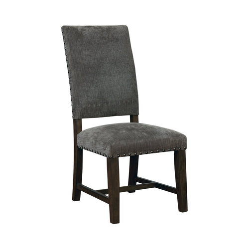 COASTER DINING-ROOM UPHOLSTERED SIDE CHAIRS WARM GREY