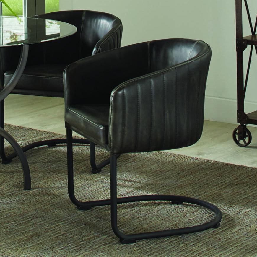 COASTER DINING-ROOM AVIANO UPHOLSTERED DINING CHAIR ANTHRACITE AND MATTE BLACK