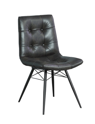 COASTER DINING-ROOM DITTNAR TUFTED DINING CHAIRS CHARCOAL (SET OF 4)