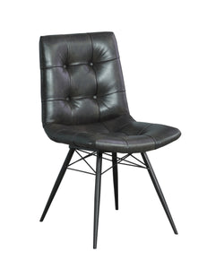COASTER DINING-ROOM DITTNAR TUFTED DINING CHAIRS CHARCOAL (SET OF 4)