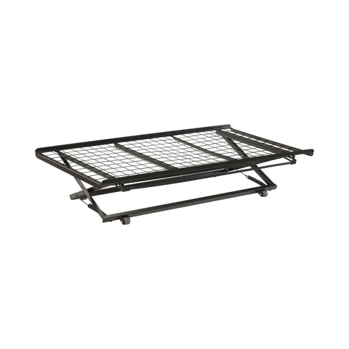 COASTER BEDROOM POP UP TRUNDLE BED WITH ROLLERS BLACK