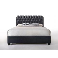 ACME IRELAND II BLACK PU QUEEN BED