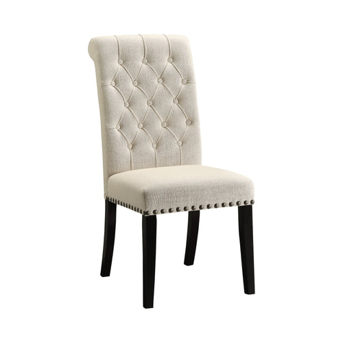 COASTER DINING-ROOM TUFTED BACK UPHOLSTERED SIDE CHAIRS BEIGE