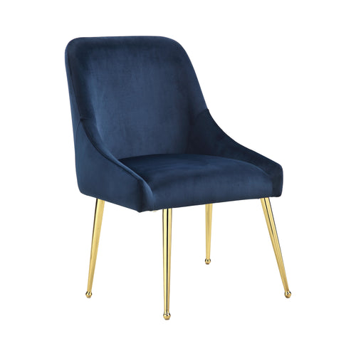 COASTER DINING-ROOM SIDE CHAIRS DARK INK BLUE