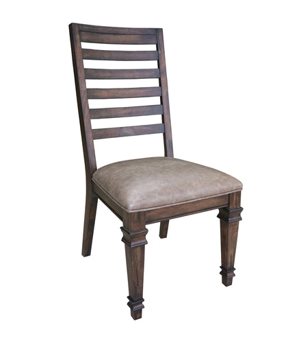 COASTER DINING-ROOM DELPHINE LADDER BACK SIDE CHAIRS BROWN
