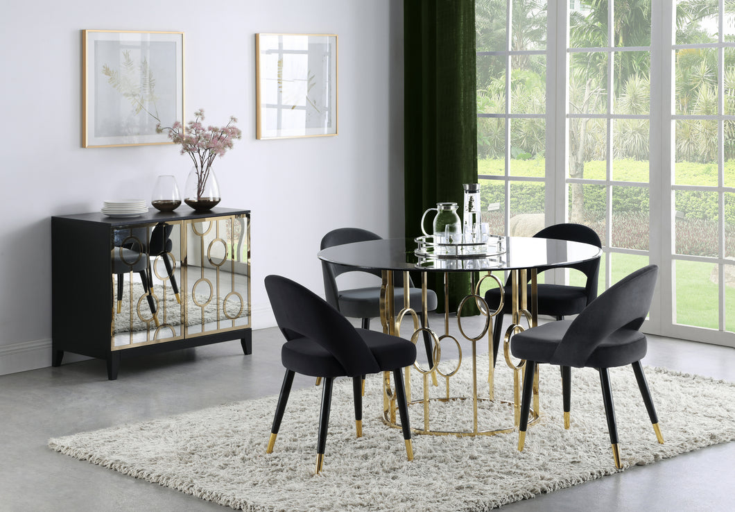 COASTER DINING-ROOM DINING CHAIR (BLACK)