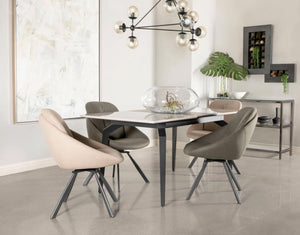 COASTER MINA DINING TABLE (GREY CERAMIC)