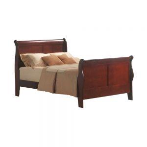 ACME LOUIS PHILIPPE III CHERRY FINISH TWIN BED