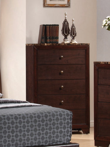 COASTER BEDROOM CONNER 5-DRAWER RECTANGULAR CHEST CAPPUCCINO