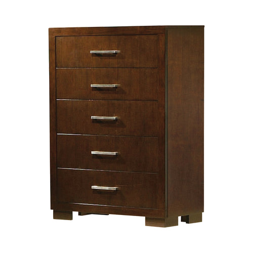 COASTER BEDROOM JESSICA 5-DRAWER CHEST CAPPUCCINO