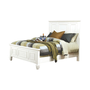 COASTER BEDROOM SANDY BEACH QUEEN PANEL BED WITH HIGH HEADBOARD WHITE