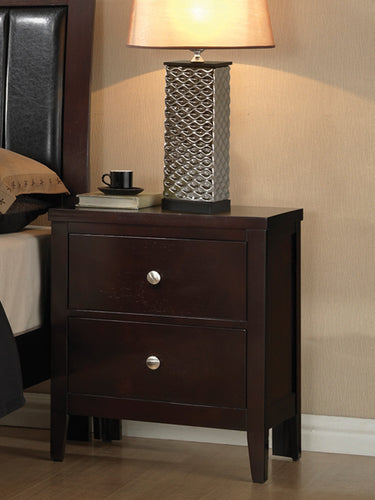 COASTER BEDROOM CARLTON 2-DRAWER RECTANGULAR NIGHTSTAND CAPPUCCINO
