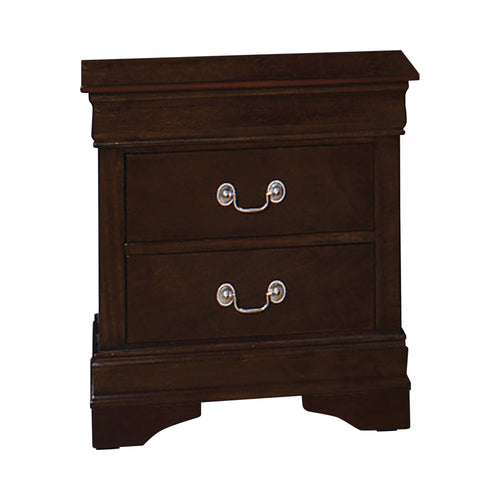 COASTER BEDROOM LOUIS PHILIPPE 2-DRAWER NIGHTSTAND CAPPUCCINO
