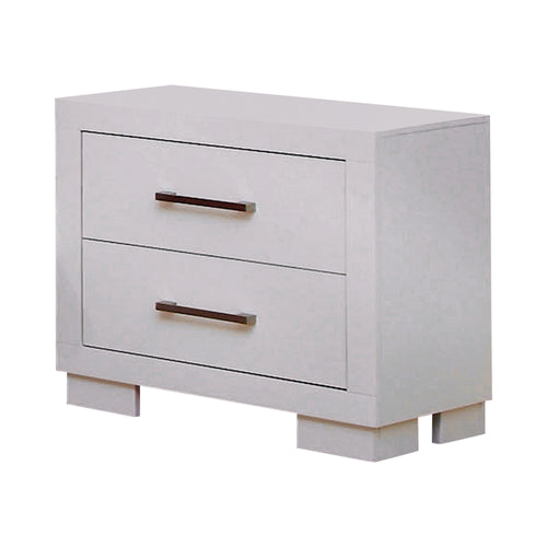 COASTER BEDROOM JESSICA 2-DRAWER NIGHTSTAND WHITE
