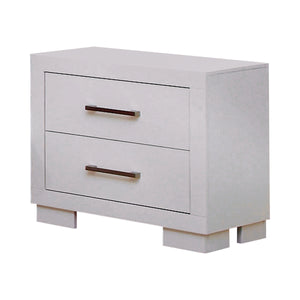 COASTER BEDROOM JESSICA 2-DRAWER NIGHTSTAND WHITE