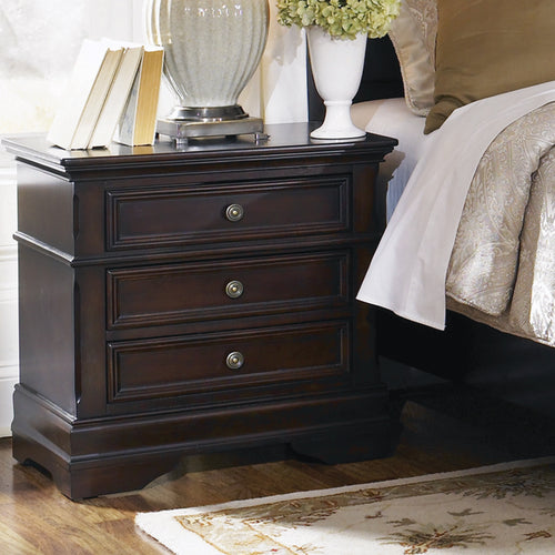 COASTER BEDROOM CAMBRIDGE 3-DRAWER RECTANGULAR NIGHTSTAND CAPPUCCINO