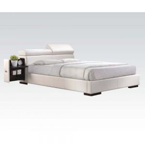 ACME MANJOT WHITE PU EK BED