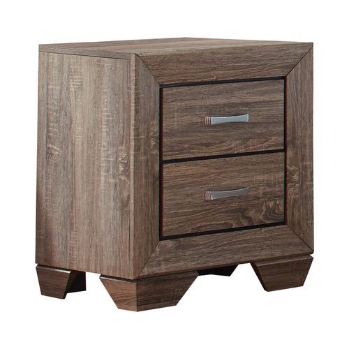 COASTER BEDROOM KAUFFMAN 2-DRAWER NIGHTSTAND WASHED TAUPE