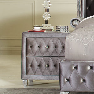 COASTER BEDROOM DEANNA 2-DRAWER RECTANGULAR NIGHTSTAND GREY