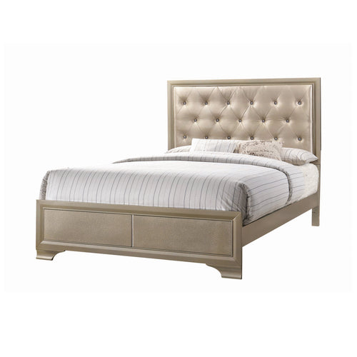 COASTER BEAUMONT CHAMPAGNE QUEEN BED