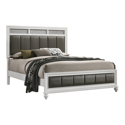 COASTER BARZINI WHITE CALIFORNIA KING BED