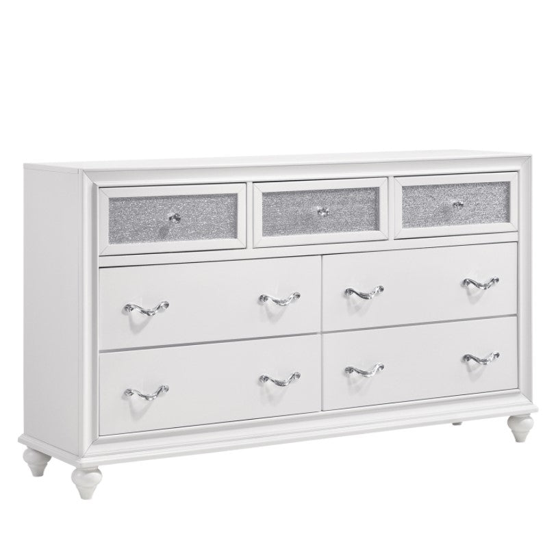 COASTER BARZINI WHITE 7-DRAWER DRESSER