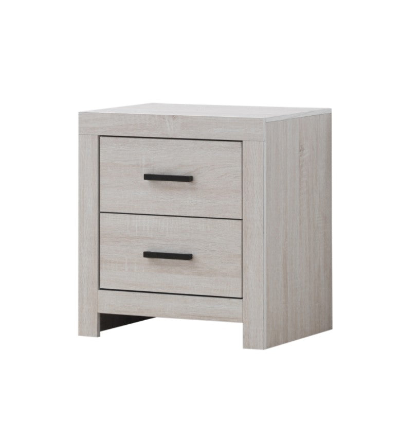 COASTER MARION COASTAL WHITE 2-DRAWER NIGHTSTAND