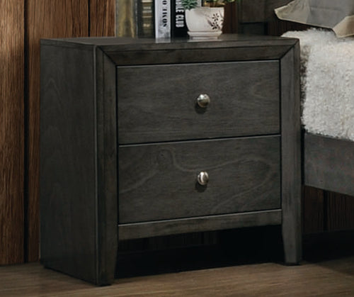 COASTER BEDROOM SERENITY 2-DRAWER NIGHTSTAND MOD GREY