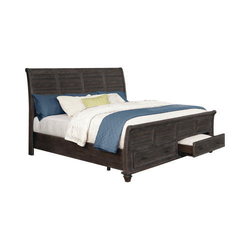 COASTER ATASCADERO WEATHERED CARBON 2-DRAWER QUEEN STORAGE BED