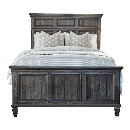 COASTER AVENUE WEATHERED BURNISHED BROWN QUEEN BED