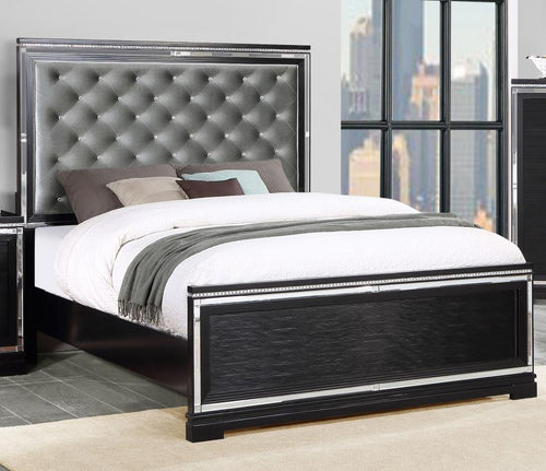 COASTER ELEANOR CALIFORNIA KING BED (BLACK)