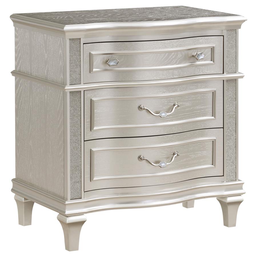 COASTER EVANGELINE NIGHTSTAND (SILVER OAK)