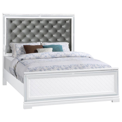 COASTER ELEANOR WHITE QUEEN BED