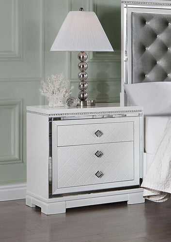 COASTER ELEANOR WHITE NIGHTSTAND