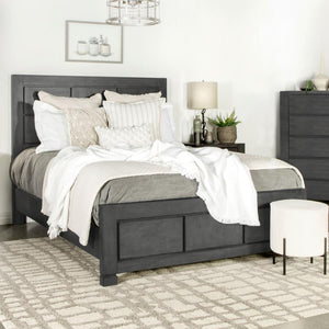 COASTER LORENZO DARK GREY QUEEN BED