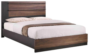 COASTER AZALIA WALNUT/BLACK EASTERN KING BED
