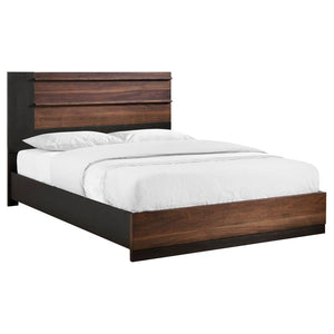 COASTER AZALIA QUEEN BED (WALNUT/BLACK)