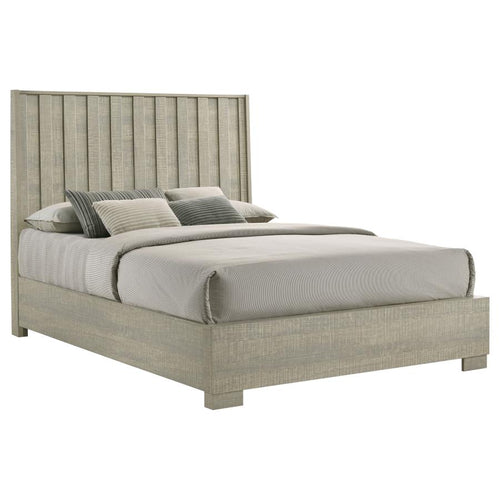 COASTER CHANNING CALIFORNIA KING BED (ROUGH SAWN GREY OAK)