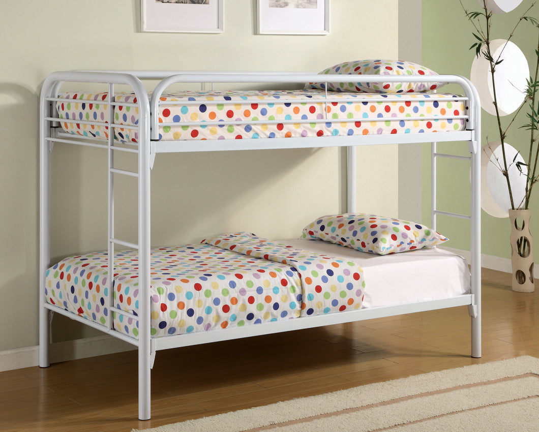 COASTER BEDROOM MORGAN TWIN OVER TWIN BUNK BED WHITE