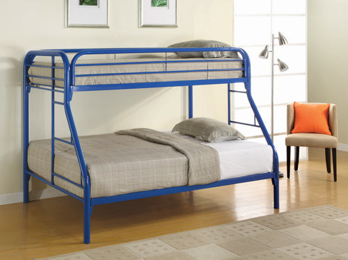 COASTER BEDROOM MORGAN TWIN OVER FULL BUNK BED BLUE