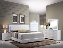 Load image into Gallery viewer, ACME LORIMAR WHITE LED BEDROOM SET (4 PC)