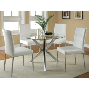 TODAYS FURNITURE 2300/1200 DINING ROOM SET [WHITE, BLACK]